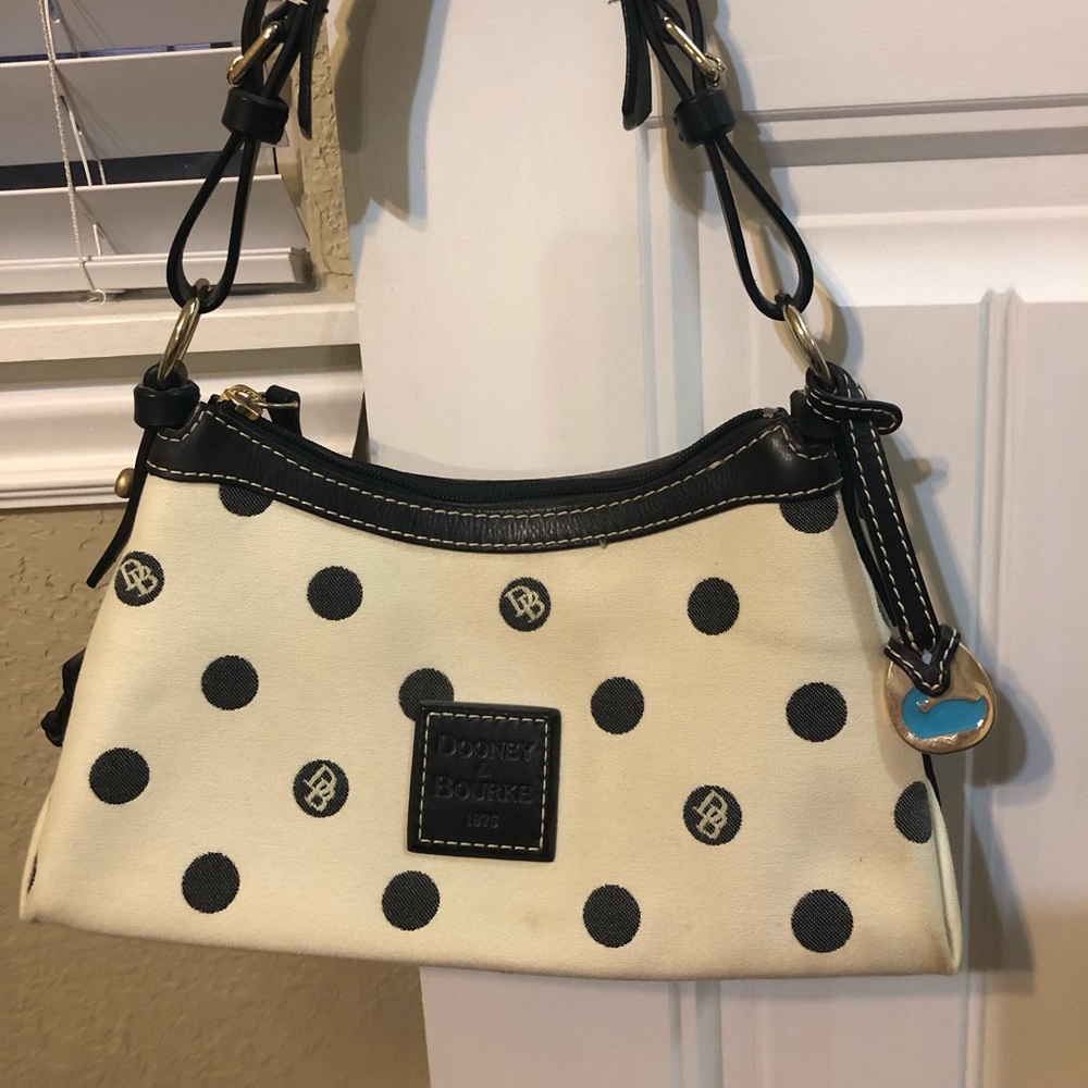 Vintage Dooney and Bourke polkadot purse
